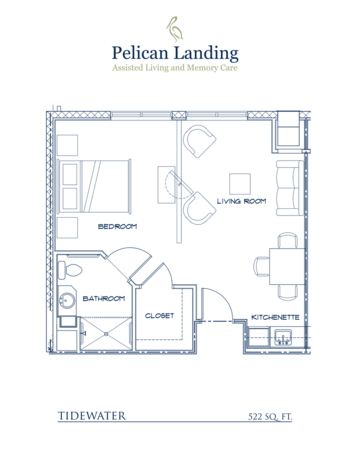 Floorplan of Pelican Landing Assisted Living and Memory Care, Assisted Living, Memory Care, Sebastian, FL 6