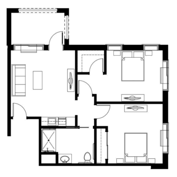 Floorplan of Sabal Palms Assisted Living and Memory Care, Assisted Living, Memory Care, Palm Coast, FL 4