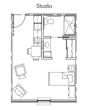 Floorplan of Sunnybrook of Fort Madison, Assisted Living, Memory Care, Fort Madison, IA 3