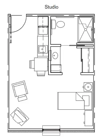 Floorplan of Sunnybrook of Fort Madison, Assisted Living, Memory Care, Fort Madison, IA 5