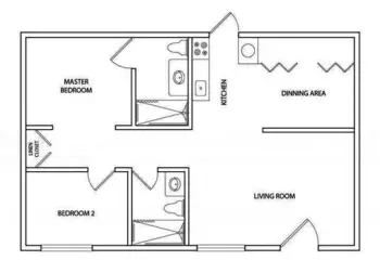 Floorplan of The Lodge at Ardmore Village, Assisted Living, Ardmore, OK 3