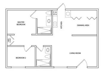 Floorplan of The Lodge at Ardmore Village, Assisted Living, Ardmore, OK 4