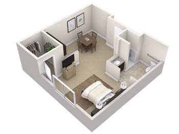 Floorplan of Thrive at Brow Wood, Assisted Living, Memory Care, Lookout Mountain, GA 3