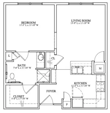 Floorplan of Village Park Peachtree Corners, Assisted Living, Peachtree Corners, GA 12