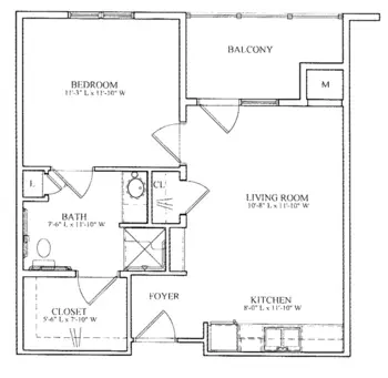 Floorplan of Village Park Peachtree Corners, Assisted Living, Peachtree Corners, GA 19