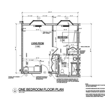 Floorplan of Woodland Terrace at Longmeadow, Assisted Living, Niles, MI 1
