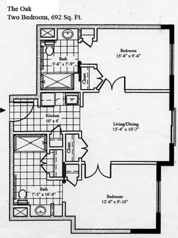 Floorplan of Aspen Ridge Lodge, Assisted Living, Los Alamos, NM 5