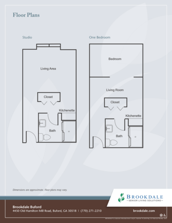 Floorplan of Brookdale Buford, Assisted Living, Buford, GA 1