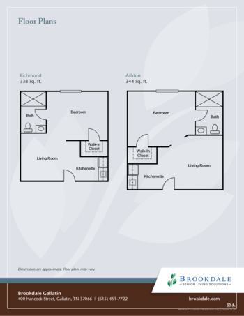 Floorplan of Brookdale Gallatin, Assisted Living, Gallatin, TN 2