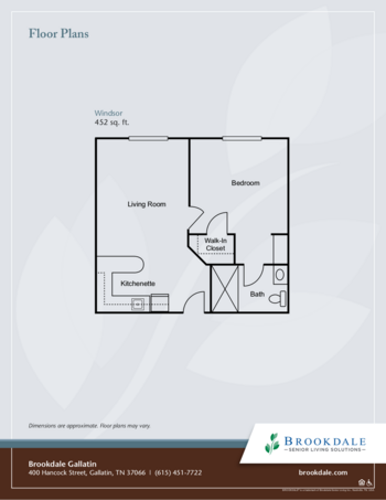 Floorplan of Brookdale Gallatin, Assisted Living, Gallatin, TN 3
