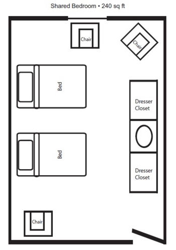 Floorplan of Homeplace Special Care Center at Burlington, Assisted Living, Memory Care, Burlington, WA 1