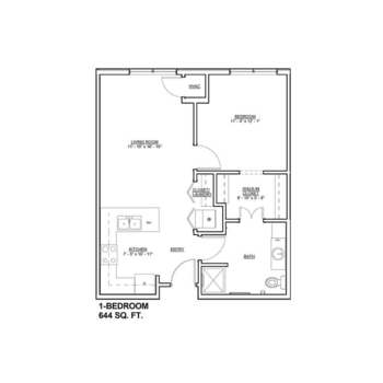 Floorplan of Mill City Senior Living, Assisted Living, Memory Care, Faribault, MN 1