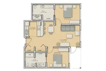 Floorplan of Morningstar of Boise, Assisted Living, Memory Care, Boise, ID 5