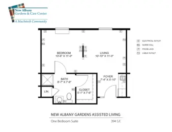 Floorplan of New Albany Care Center, Assisted Living, Columbus, OH 1