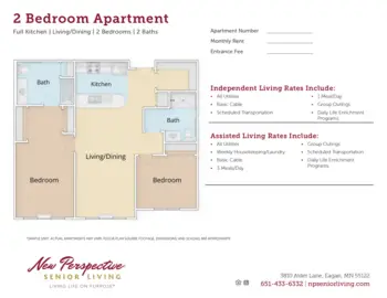 Floorplan of New Perspective Eagan, Assisted Living, Memory Care, Eagan, MN 2