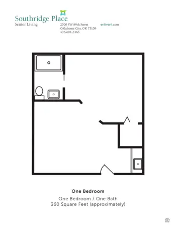 Floorplan of Southridge Place, Assisted Living, Oklahoma City, OK 3