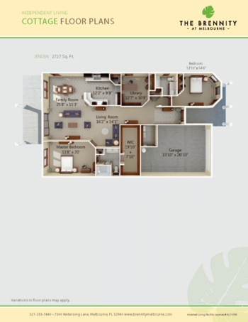 Floorplan of The Brennity at Melbourne, Assisted Living, Melbourne, FL 12