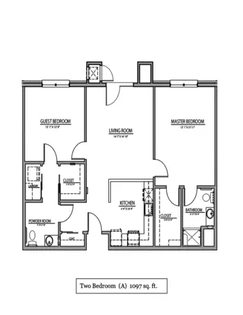 Floorplan of The Fountains Senior Living of West County, Assisted Living, Memory Care, Ellisville, MO 7