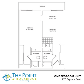 Floorplan of The Point at Rockridge, Assisted Living, Oakland, CA 2