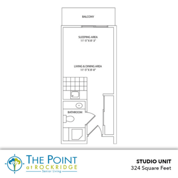 Floorplan of The Point at Rockridge, Assisted Living, Oakland, CA 3