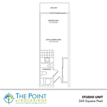 Floorplan of The Point at Rockridge, Assisted Living, Oakland, CA 4