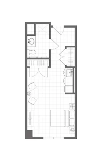 Floorplan of The Residence at South Windsor Farms, Assisted Living, South Windsor, CT 2