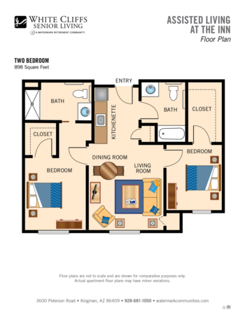 Floorplan of White Cliffs Senior Living, Assisted Living, Kingman, AZ 3