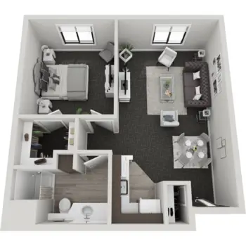 Floorplan of Winslow Court Retirement Community, Assisted Living, Colorado Springs, CO 1