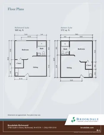 Floorplan of Brookdale Richmond, Assisted Living, Richmond, IN 2
