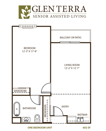 Floorplan of Glen Terra Assisted Living, Assisted Living, Glendale, CA 2