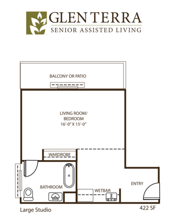 Floorplan of Glen Terra Assisted Living, Assisted Living, Glendale, CA 3