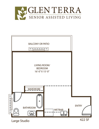 Floorplan of Glen Terra Assisted Living, Assisted Living, Glendale, CA 4