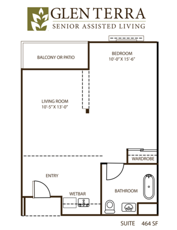 Floorplan of Glen Terra Assisted Living, Assisted Living, Glendale, CA 5