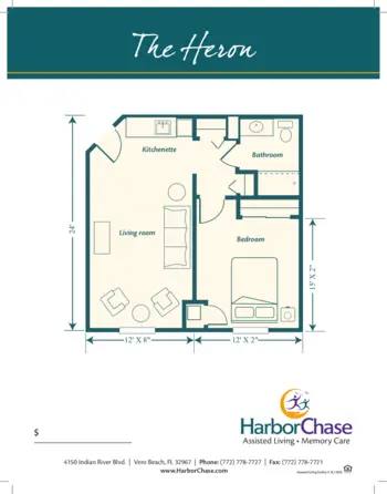 Floorplan of HarborChase of Vero Beach, Assisted Living, Vero Beach, FL 6