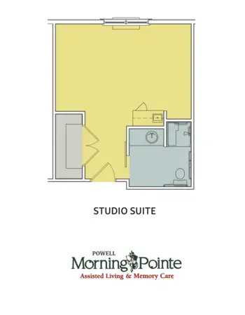 Floorplan of Morning Pointe of Powell, Assisted Living, Powell, TN 1
