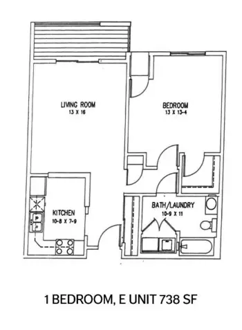 Floorplan of North Star Manor, Assisted Living, Warren, MN 5