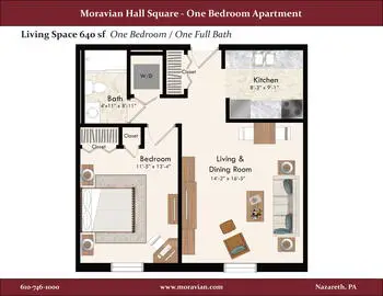 Floorplan of Moravian Hall Square, Assisted Living, Nursing Home, Independent Living, CCRC, Nazareth, PA 3