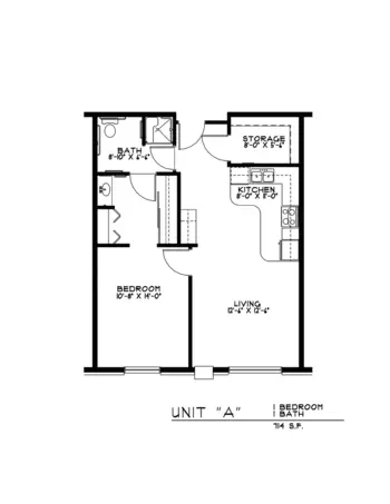 Floorplan of Rose of Dubuque, Assisted Living, Dubuque, IA 2