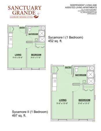 Floorplan of Sanctuary Grande, Assisted Living, North Canton, OH 2