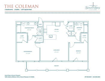 Floorplan of South Bath at Mount Pleasant, Assisted Living, Memory Care, Mount Pleasant, SC 2