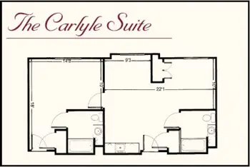 Floorplan of The Abbey at Westminster Plaza, Assisted Living, Houston, TX 7