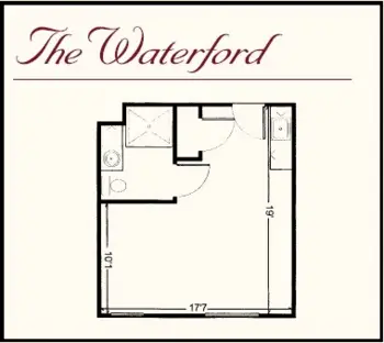 Floorplan of The Abbey at Westminster Plaza, Assisted Living, Houston, TX 12