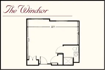 Floorplan of The Abbey at Westminster Plaza, Assisted Living, Houston, TX 14
