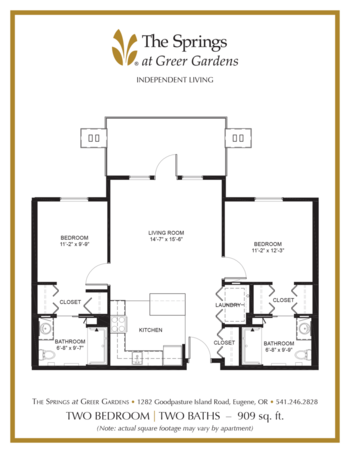 Floorplan of The Springs at Greer Gardens, Assisted Living, Eugene, OR 11