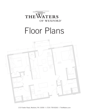 Floorplan of The Waters of Wexford, Assisted Living, Memory Care, Warrendale, PA 5