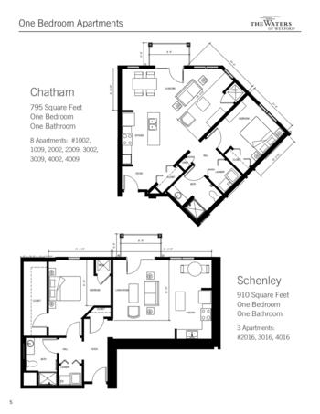 Floorplan of The Waters of Wexford, Assisted Living, Memory Care, Warrendale, PA 9