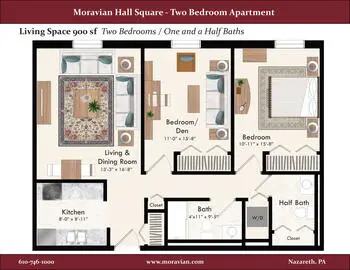 Floorplan of Moravian Hall Square, Assisted Living, Nursing Home, Independent Living, CCRC, Nazareth, PA 7