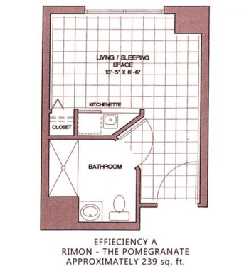 Floorplan of Weinberg Village, Assisted Living, Tampa, FL 1