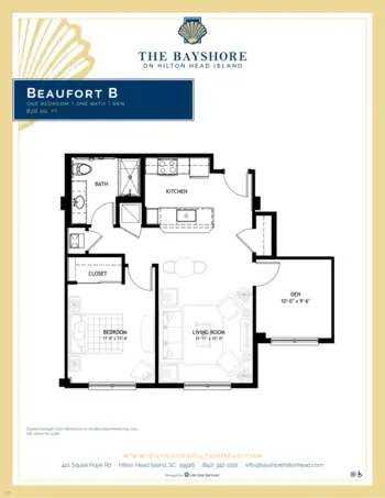 Floorplan of Bayshore on Hilton Head Island, Assisted Living, Hilton Head Island, SC 8