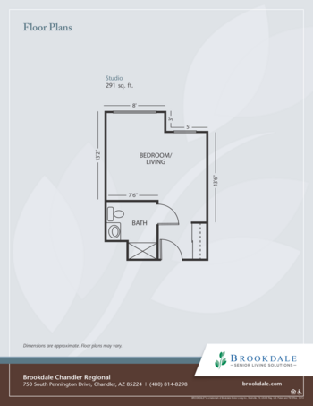 Floorplan of Brookdale Chandler Regional, Assisted Living, Chandler, AZ 1